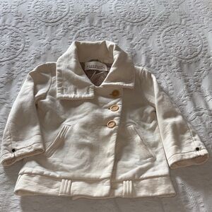 Aritzia Community Organic Cotton Cream Kids Jacket Gently Loved S Missing Belt